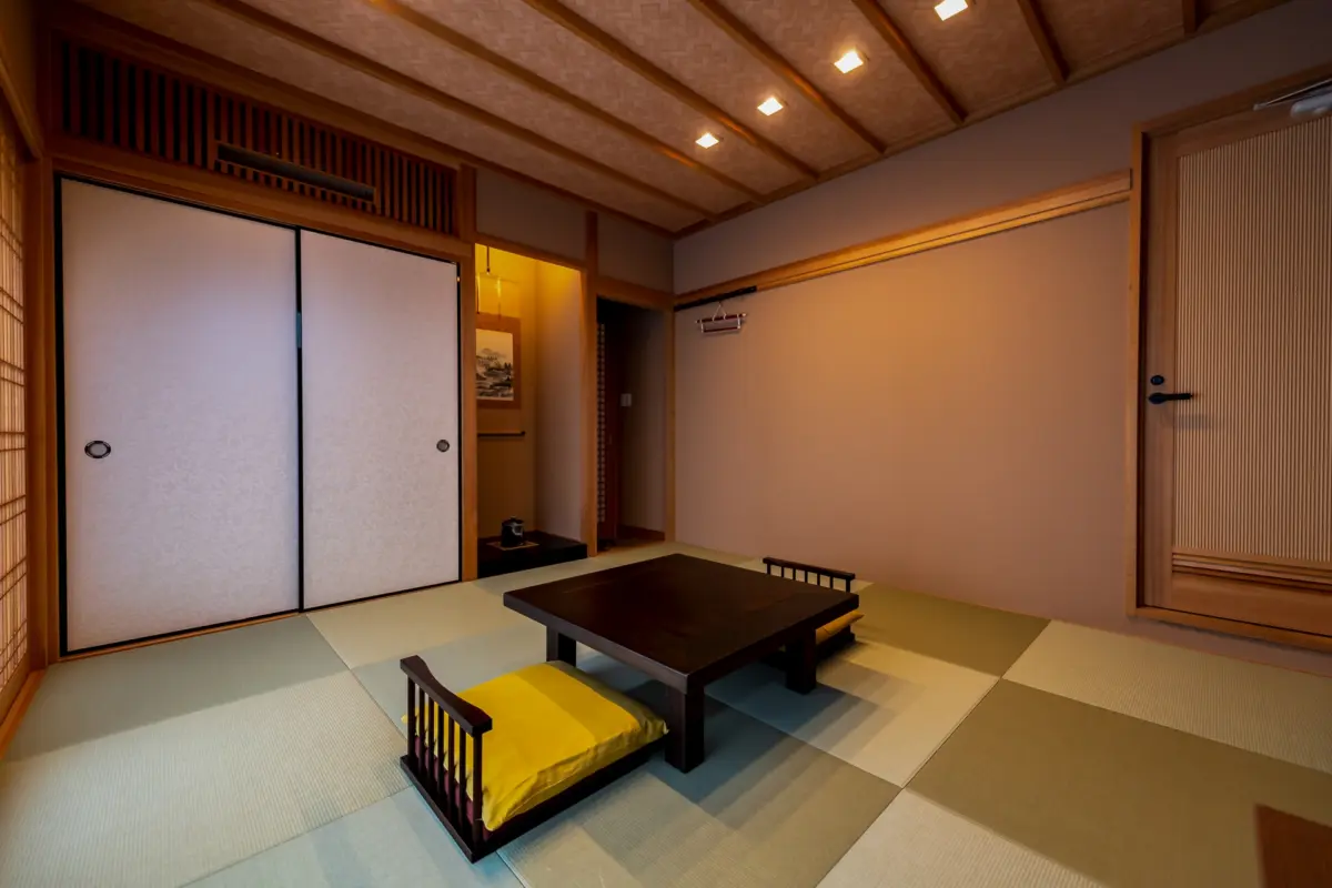 Tatami room in a Ryokan Japan