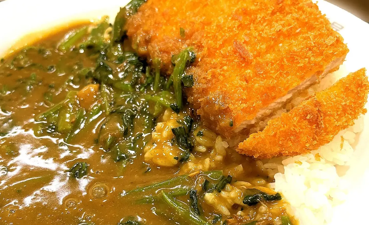 Pork cutlet curry at CoCo Ichibanya Japan.