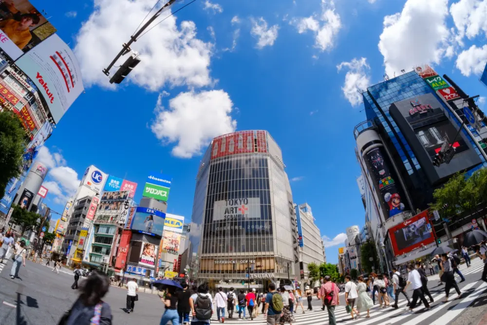 Shibuya Crossing during the day
