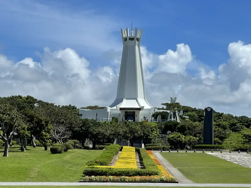 Okinawa Peace Memorial Park with its serene surroundings