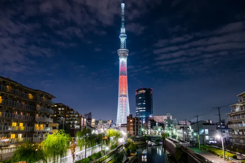 Tokyo Skytree as seen from Asakusa