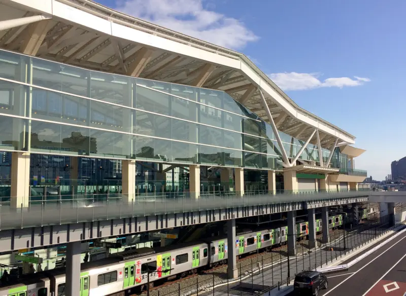 Futuristic design of Takanawa Gateway Station