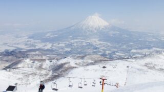 Skiers enjoying the slopes of Niseko
