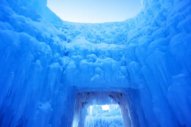 Ice Sculptures at Lake Shikotsu