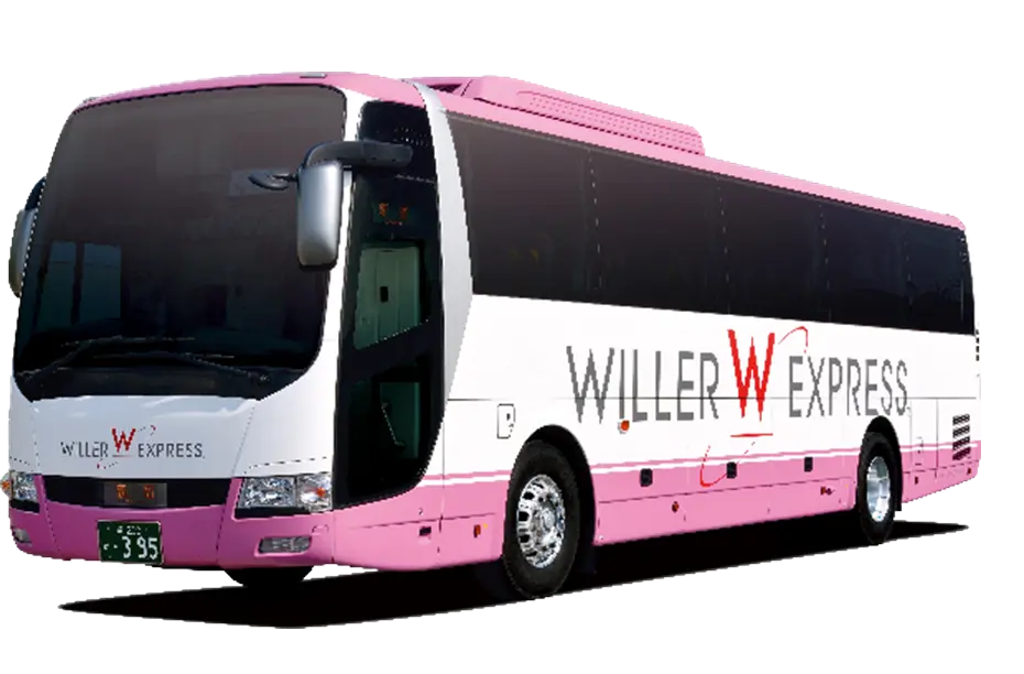 Booking a Willer bus from Tokyo to Osaka online through the official website.