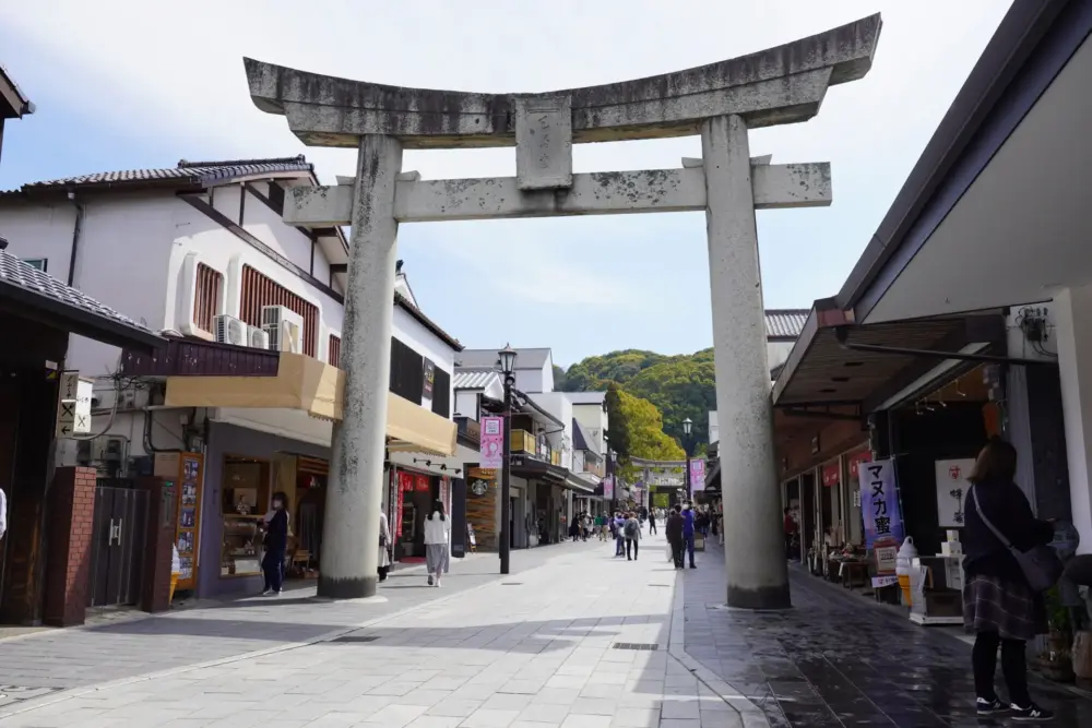 Path leading to Dazaifu Tenmangu Shrine.