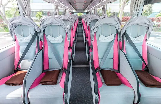 Willer Express night bus seat options for a comfortable journey from Tokyo to Osaka