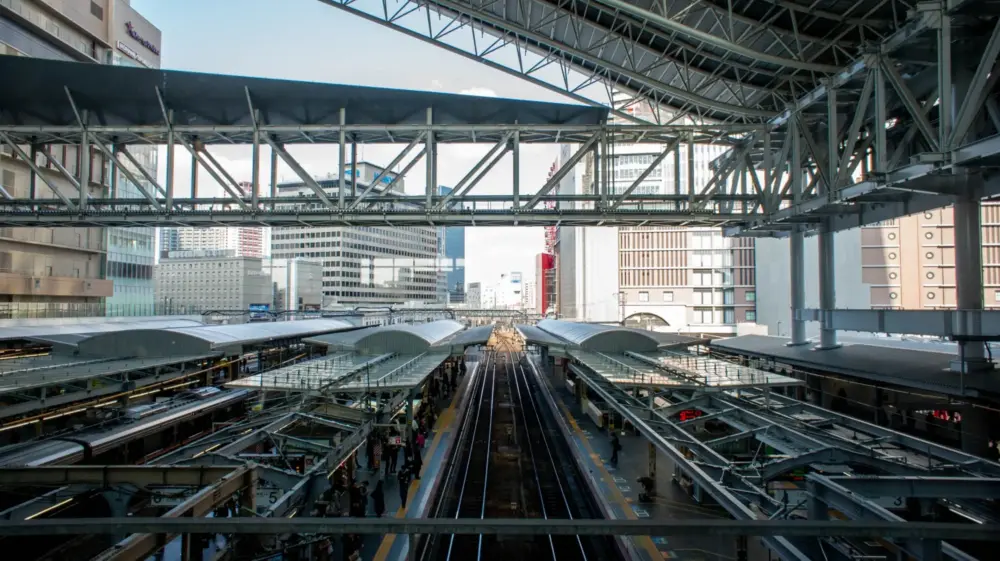 Exterior view of JR Osaka Station.