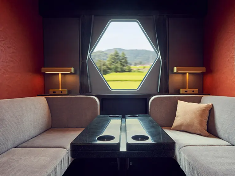 Private compartments inside SPACIA X.
