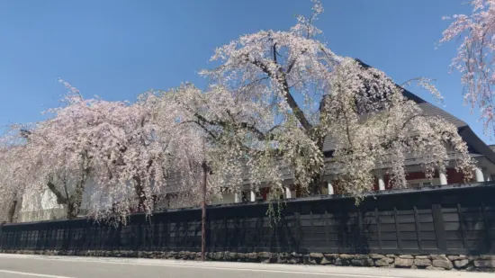 The historic Samurai District in Kakunodate, featuring beautifully preserved wooden houses.