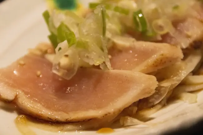 Tokushima's famous chicken, awaodori