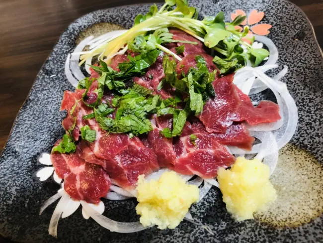 Kumamoto Specialty: Horse Sashimi (Basashi)