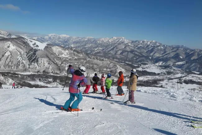 The snow-covered peaks of Hakuba Valley, a paradise for winter sports enthusiasts.