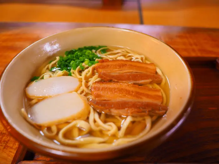 Okinawan Specialty: Soki Soba (Noodles with Braised Pork Ribs)