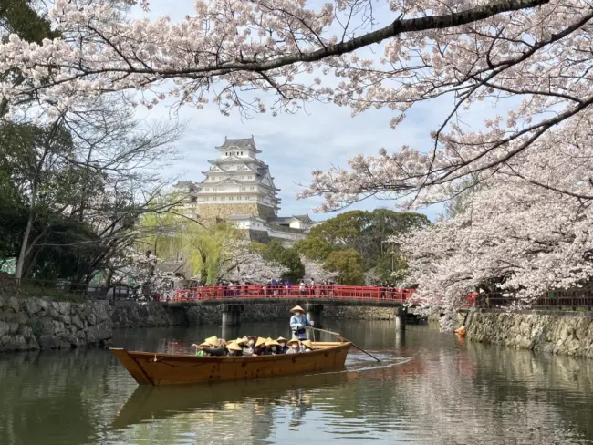The majestic Himeji Castle, a UNESCO World Heritage Site and national treasure.