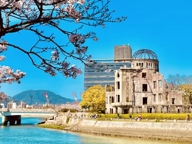 The Atomic Bomb Dome, a symbol of peace in Hiroshima Peace Memorial Park