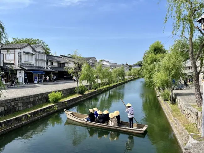 The canals and traditional Edo-period streets of Kurashiki Bikan Historical Quarter in Okayama