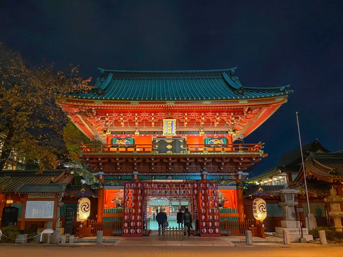 Kanda Myojin Shrine in Tokyo, a historic Shinto shrine known for its vibrant festivals and blessings for business and technology.