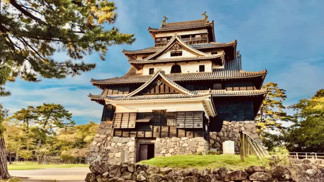 Matsue Castle, a historic wooden castle with views of Lake Shinji in Shimane.