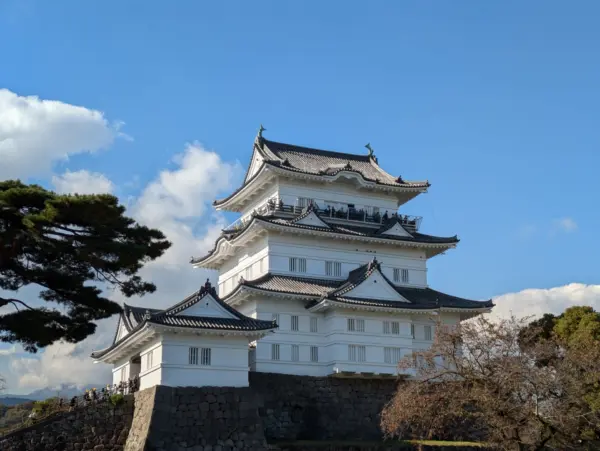 Odawara Castle, a historic landmark showcasing samurai culture and panoramic views.