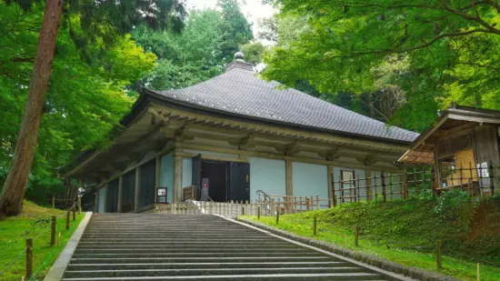 Chuson-ji Temple’s golden Konjikido Hall, a symbol of Hiraizumi’s UNESCO heritage.