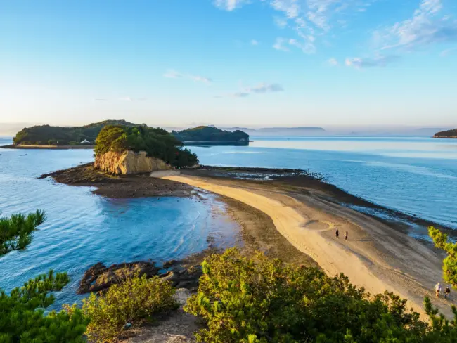 Olive groves and Mediterranean-like scenery on Shodoshima Island in the Seto Inland Sea.