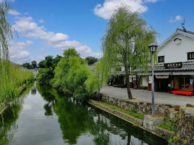 The canals and traditional Edo-period streets of Kurashiki Bikan Historical Quarter in Okayama