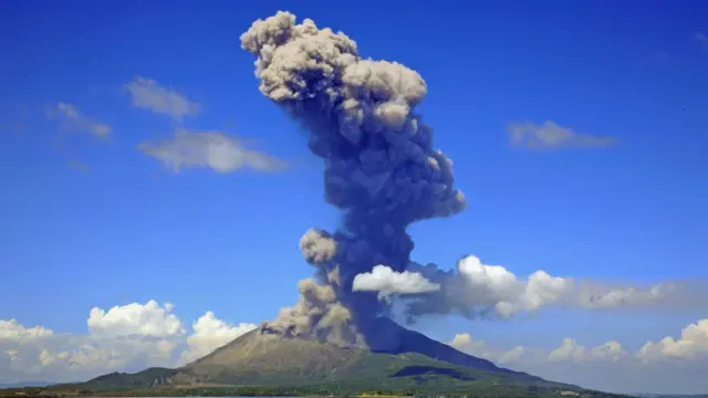 Sakurajima, an iconic volcanic island in Kagoshima.