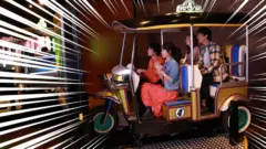 A thrilling roller coaster inside Tokyo Joypolis Odaiba.
