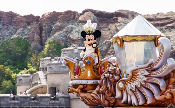 Tokyo Disneyland’s iconic castle, a symbol of magic and wonder.