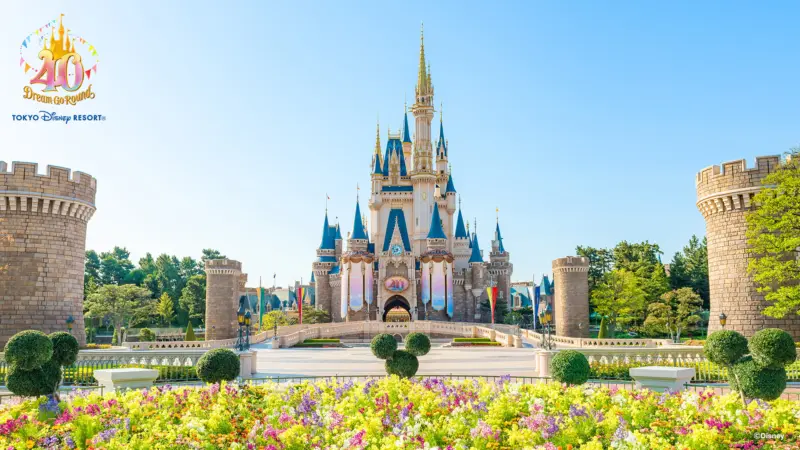 The castle at Tokyo Disneyland