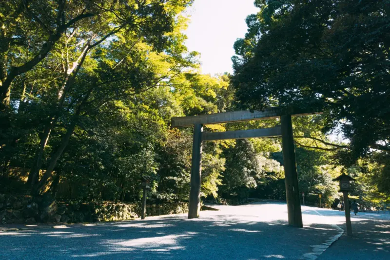 Ise Jingu, the most sacred Shinto shrine in Mie.