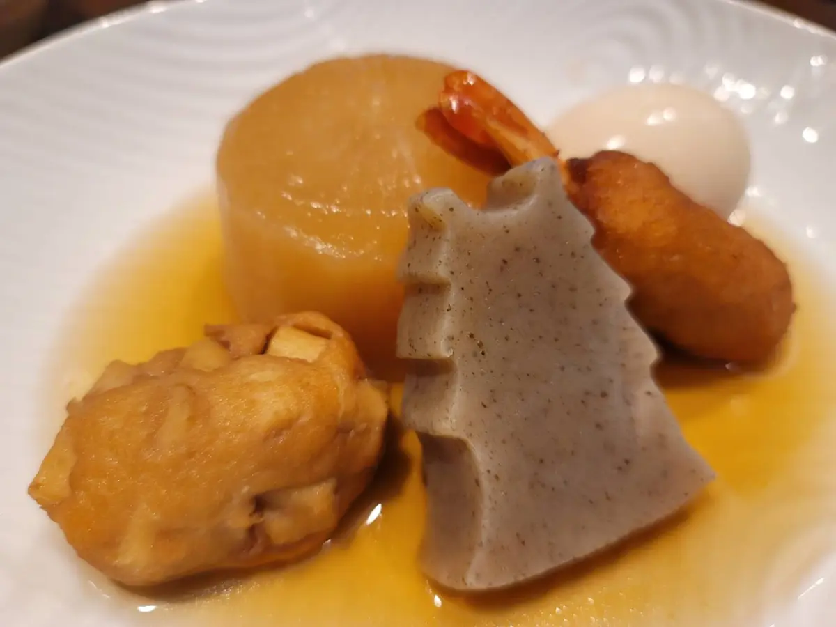 Himeji's specialty, Himeji oden with ginger soy sauce