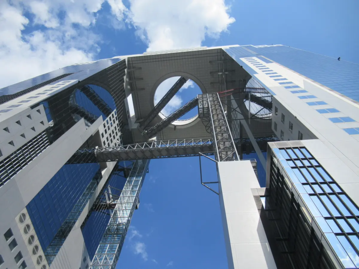 The futuristic Umeda Sky Building Osaka, a top attraction for architecture lovers.