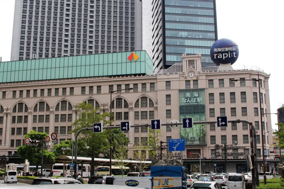 Nankai Namba Station, the central hub for travelers arriving 