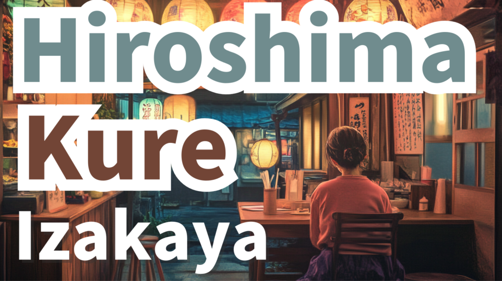 A Japanese person enjoying a traditional izakaya in Kure.