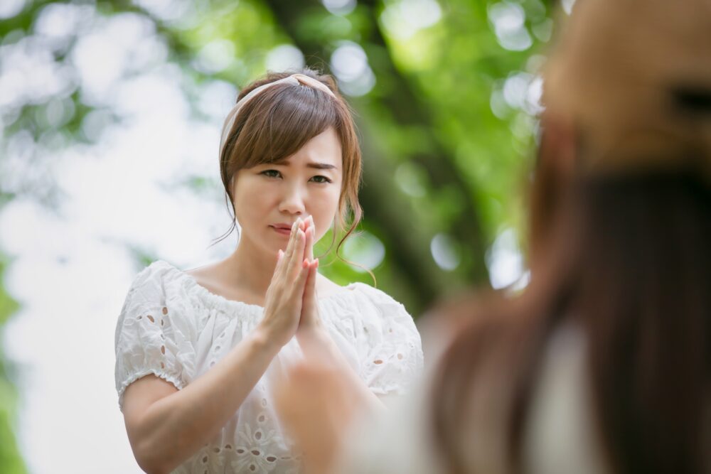  A Japanese person saying 