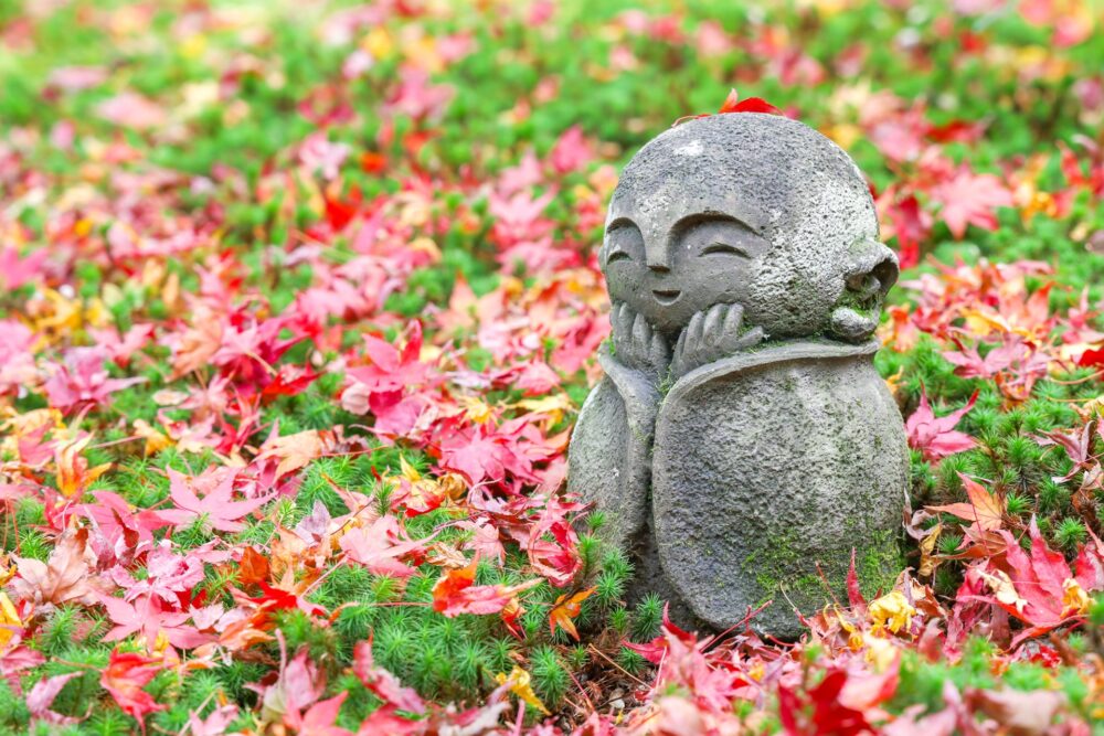 A Jizo statue