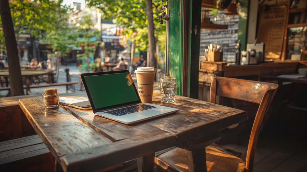 A smartphone and wallet left on a café table in Japan without concern.